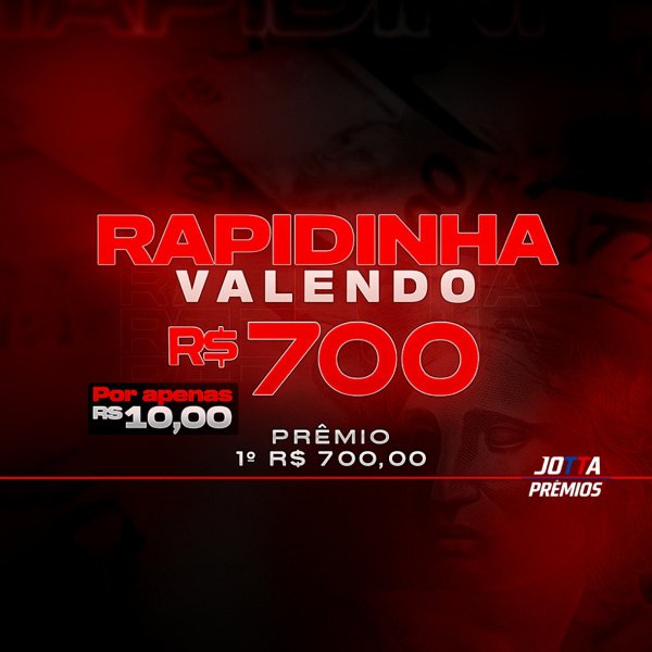 2ª RAPIDINHA DO PIX VALENDO R$ 700,00 NO 1º PREMIO!!!